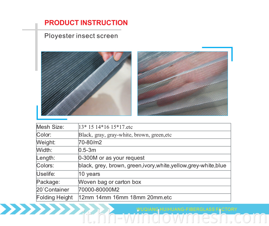 Finestra pieghevole con rivestimento pieghevole in PVC Schermata Mosquito Pieghe